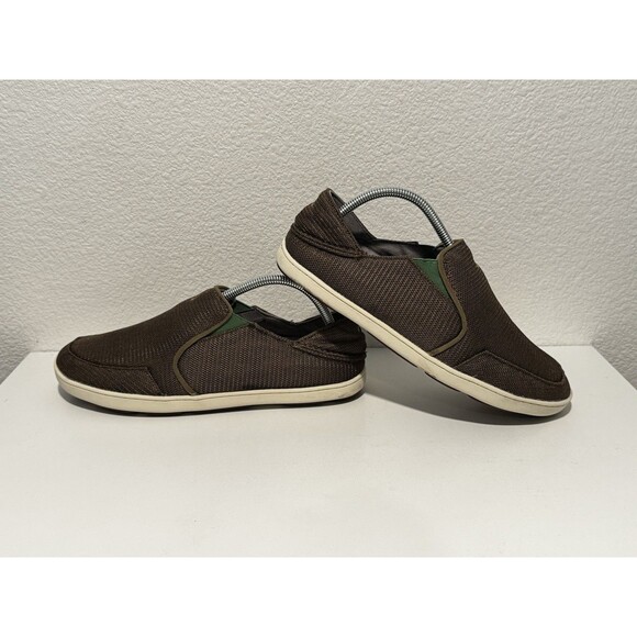OLUKAI Mens Nohea Mesh Slip On Shoe Sz 9 Gray Convertible Boat Loafer Sneaker main image 11